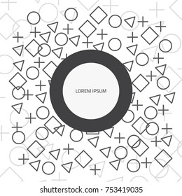Geometric abstract background button pattern.Vector illustration