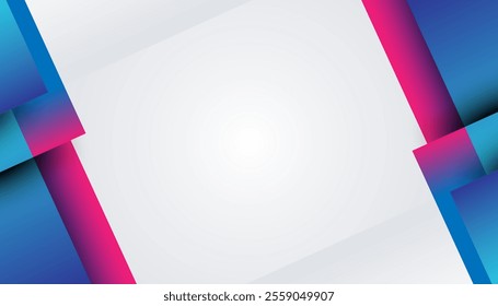 Geometric Abstract Background with Colorful Edges