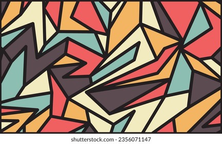 geometric abstract background colorful irregular shapes 
