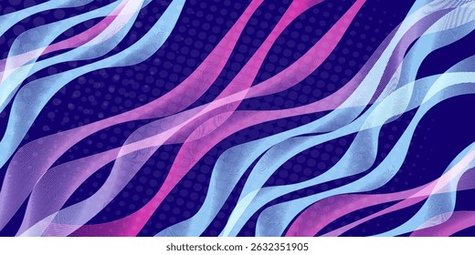 Geometric abstract background with colorful lines