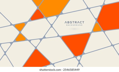 Geometric Abstract Background with Colorful Polygon Shapes