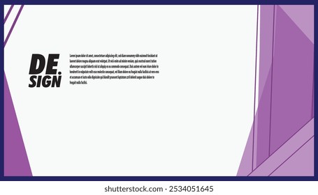 Plano de fundo geométrico abstrato com uma combinação de cores roxas e de espaço