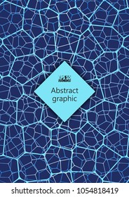 Geometric abstract background with connected line and dots. Structure molecule and communication. Scientific concept for your design. Medical, technology, science background. Eps10 Vector illustration