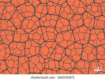 Geometric abstract background with connected line and dots. Structure molecule and communication. Scientific concept for your design. Medical, technology, science background. Eps10 Vector illustration
