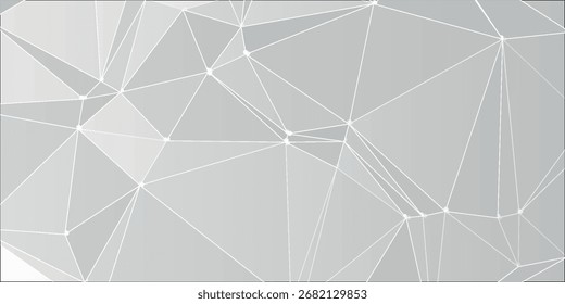 Fondo abstracto geométrico con línea conectada y puntos. Ilustración vectorial