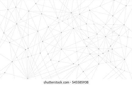 Geometric abstract background with connected line and dots. presentation background for. Vector illustration.