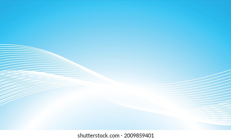 Fondo geométrico abstracto con líneas conectadas. flujo de onda. antecedentes de comunicación. Fondo gráfico para su diseño. Ilustración del vector