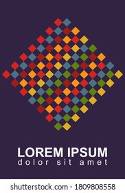 Fondo abstracto geométrico para portada, diseño, texto, banner publicitario