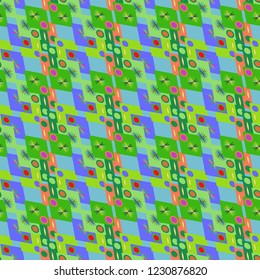 Geometric abstract background cube seamless pattern.