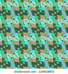 Geometric abstract background cube seamless pattern.