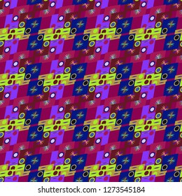 Geometric abstract background cube seamless pattern.