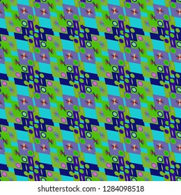 Geometric abstract background cube seamless pattern.