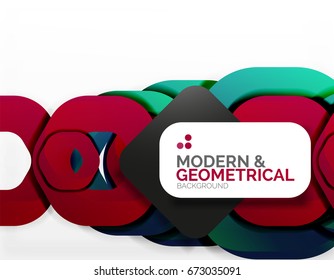 Fondo geométrico abstracto, formas de cadena de corte o hexágonos en blanco. Ilustración del vector