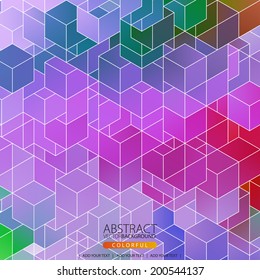 Geometric abstract background for design