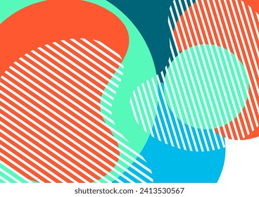 Geometrischer abstrakter Hintergrund. Gestaltung von Linien und runden Formen. Trendy Business Template für Tapete, Banner, Hintergrund oder Landung. Vektorgrafik