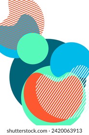 Fondo abstracto geométrico. Diseño de líneas y formas redondeadas. Plantilla de negocios de moda para papel pintado, banner, fondo o aterrizaje. Ilustración del vector