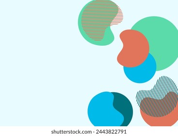Fondo abstracto geométrico. Diseño de líneas y formas redondeadas. Plantilla de negocios de moda para fondo de pantalla, banner, fondo o aterrizaje. Ilustración de vector