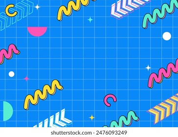 Geometrisches abstraktes Hintergrunddesign mit Retro-Konzept