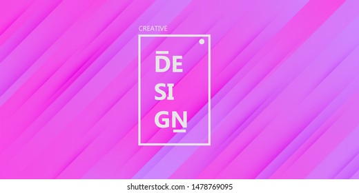 Geometric abstract background design vector illustration. Pattern shape element wallpaper graphic concept. Digital banner line cover. Minimal simple poster dynamic motion