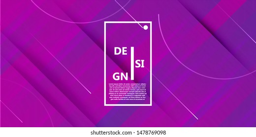 Geometric abstract background design vector illustration. Pattern shape element wallpaper graphic concept. Digital banner line cover. Minimal simple poster dynamic motion