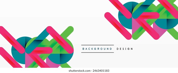 Diseño de fondo abstracto geométrico. Ilustración vectorial