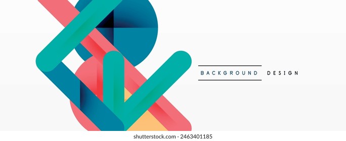 Geometric abstract background design. Vector illustration