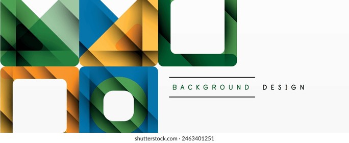 Geometric abstract background design. Vector illustration