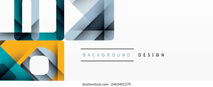 Geometric abstract background design. Vector illustration
