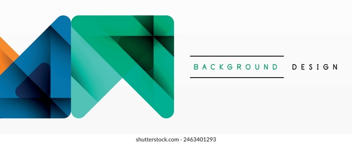 Geometric abstract background design. Vector illustration