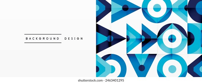 Geometric abstract background design. Vector illustration