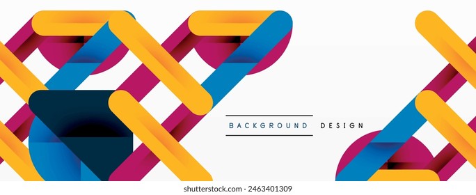 Geometric abstract background design. Vector illustration