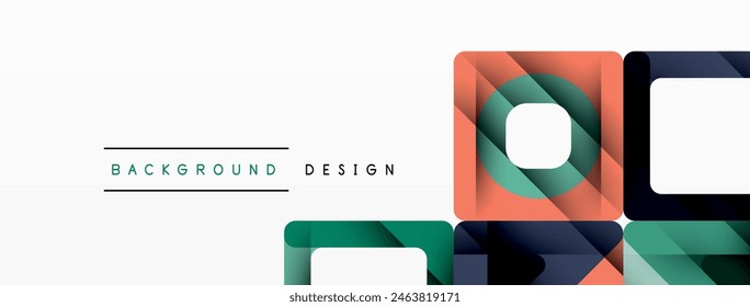 Geometric abstract background design. Vector illustration