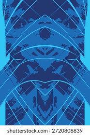 Fondo abstracto geométrico diseñado para la Plantilla de jersey de fútbol y fútbol sala. Conveniente para el uniforme del club, la ropa deportiva profesional, y la impresión de la sublimación.