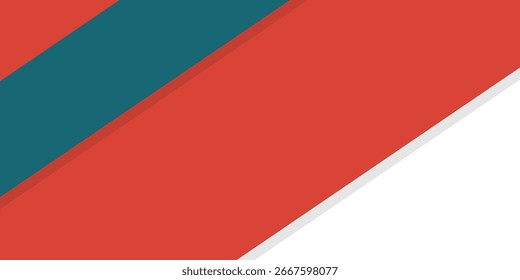 Fundo geométrico abstrato. Formas diagonais são planas. cores laranja e verde. Modelo de negócio e promoção.