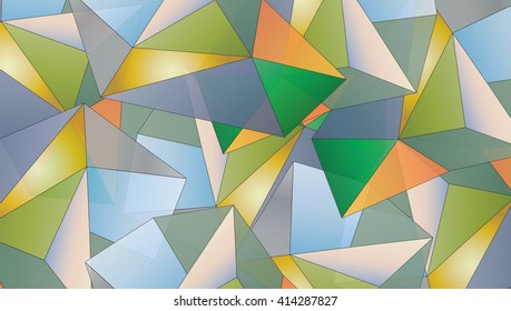 geometric abstract background with different shades and different elements
