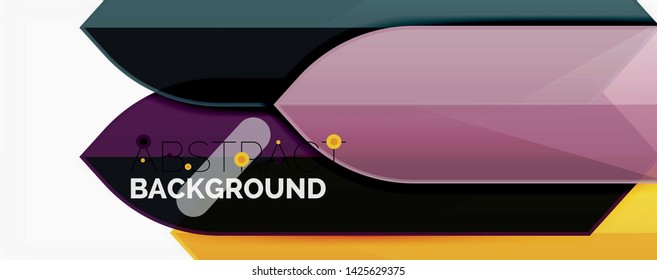 Fondo abstracto geométrico. Composición dinámica de formas. Ilustración del vector