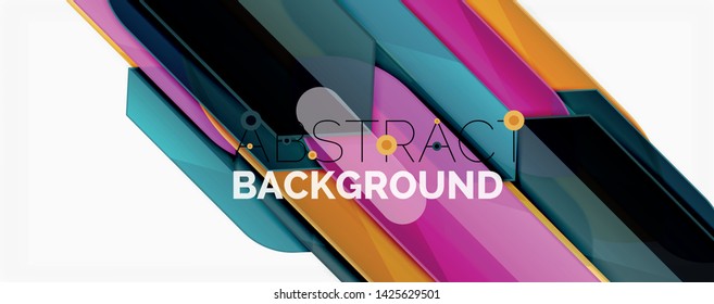 Geometric abstract background. Dynamic shapes composition. Vector illustration