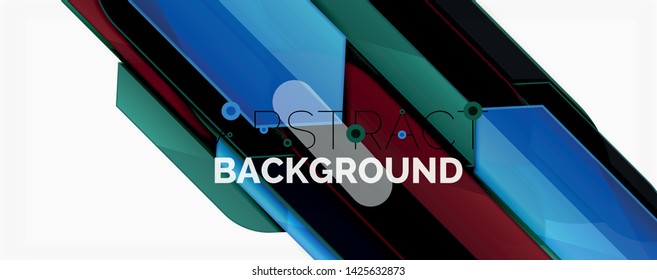 Fondo abstracto geométrico. Composición dinámica de formas. Ilustración del vector