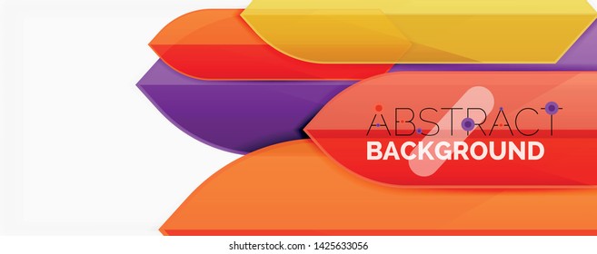 Geometric abstract background. Dynamic shapes composition. Vector illustration