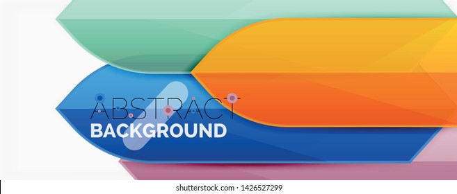 Geometric abstract background. Dynamic shapes composition. Vector illustration