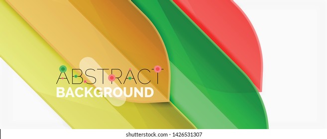 Geometric abstract background. Dynamic shapes composition. Vector illustration
