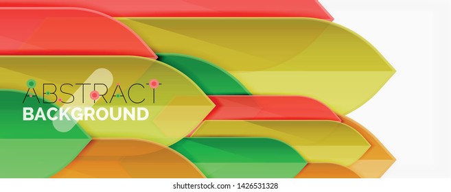 Geometrischer abstrakter Hintergrund. Dynamische Formen-Zusammensetzung. Vektorgrafik