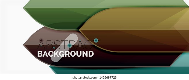 Geometric abstract background. Dynamic shapes composition. Vector illustration