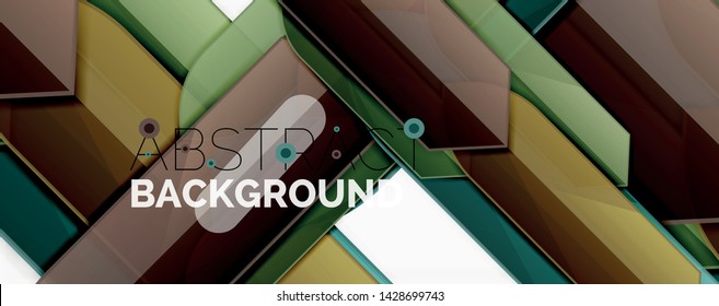 Fondo abstracto geométrico. Composición dinámica de formas. Ilustración del vector