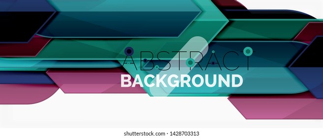 Fondo abstracto geométrico. Composición dinámica de formas. Ilustración del vector