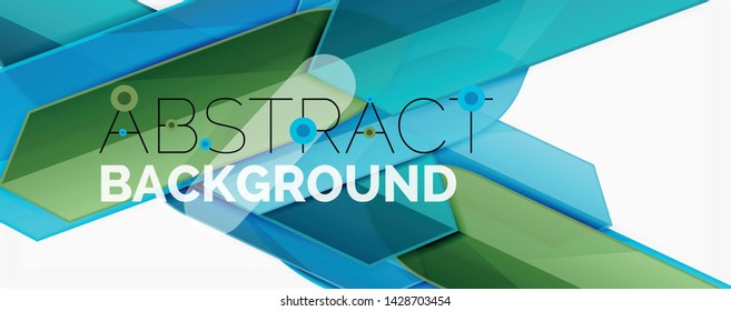 Geometric abstract background. Dynamic shapes composition. Vector illustration