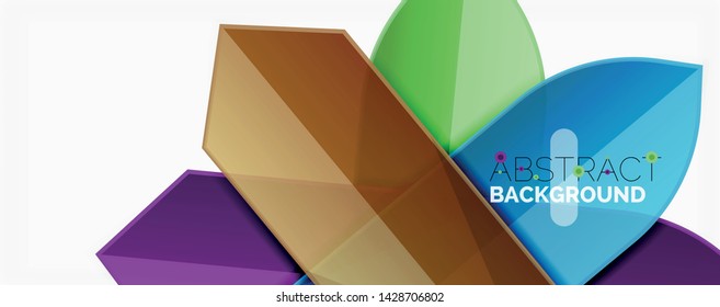 Fondo abstracto geométrico. Composición dinámica de formas. Ilustración del vector