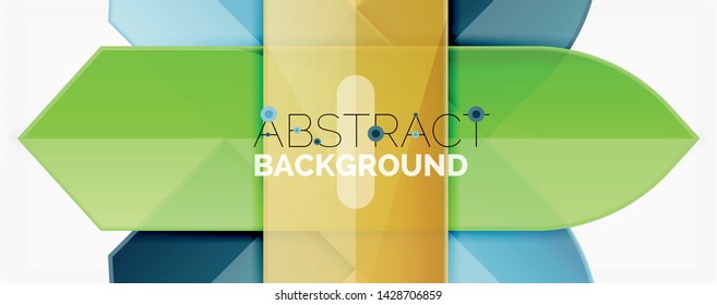 Geometric abstract background. Dynamic shapes composition. Vector illustration