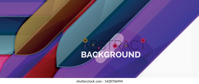 Fondo abstracto geométrico. Composición dinámica de formas. Ilustración del vector