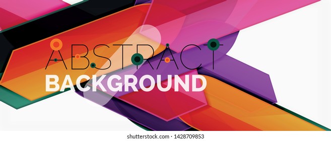 Fondo abstracto geométrico. Composición dinámica de formas. Ilustración del vector